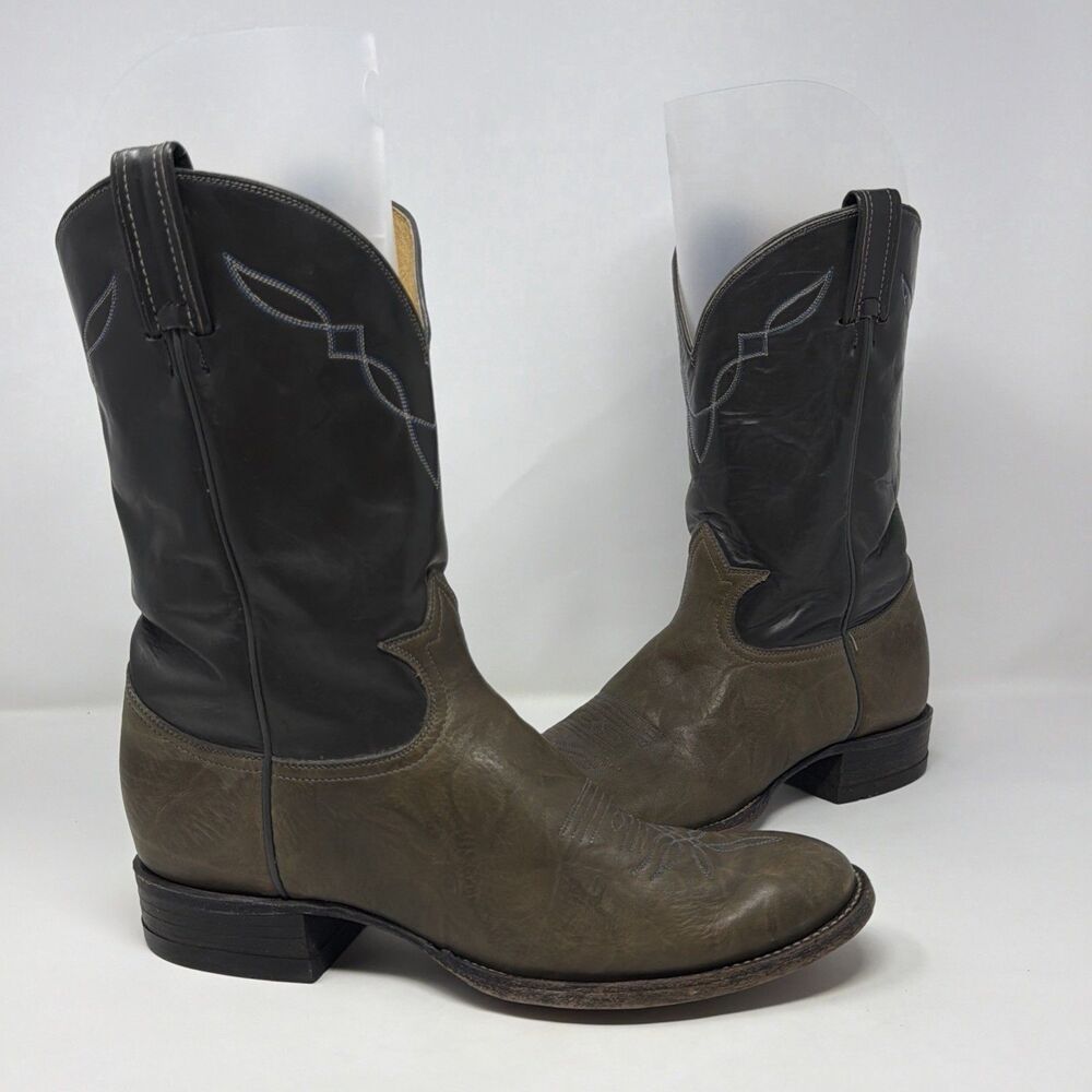 Tony Lama Vintage Western Cowboy Boots Size 11B USA Made READ